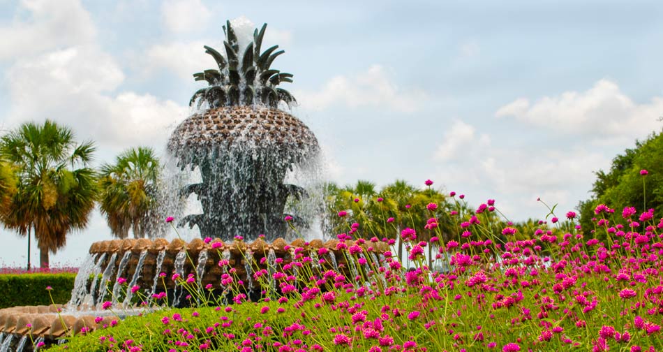 >Pineapple Fountain Charleston SC