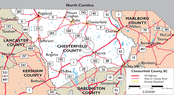 Chesterfield County Sc Map Maps of Chesterfield County, South Carolina